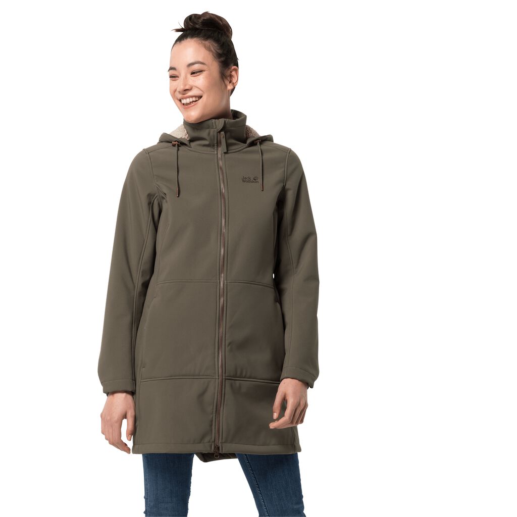 Jack Wolfskin WINDY VALLEY softshell μπουφαν γυναικεια γκρι | GR5249311